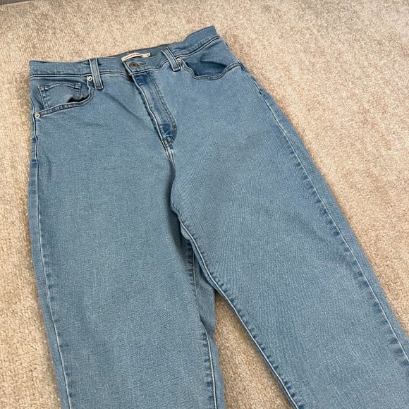 Levi's High Waisted Mom Jeans 32 Blue - Picture 3 of 10